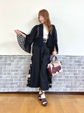 「axes femme（アクシーズファム）のアイテム（サンダル）」を使った、まりさん（レディース・157cm）の夏コーディネート