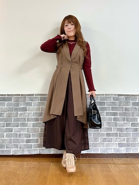 「アイテム（その他雑貨）」を使った、まりさん（レディース・157cm）の秋コーディネート