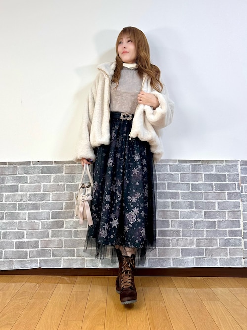 ラビットライクファーコート（その他アウター）｜axes femme