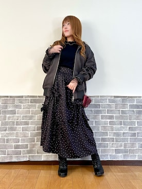 まりさん（レディース・157cm）の冬コーディネート