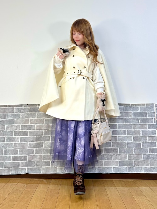 セール】ダブルボタンケープコート（ダッフルコート）｜axes femme