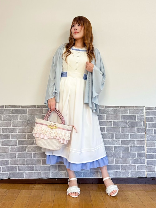 axes femme（アクシーズ ファム） ワンピース バイカラーフレア