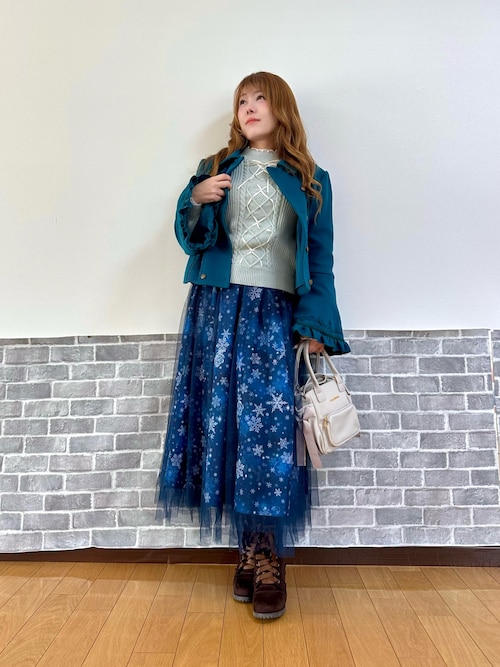 セール】スノー・ローズ柄スカート（スカート）｜axes femme