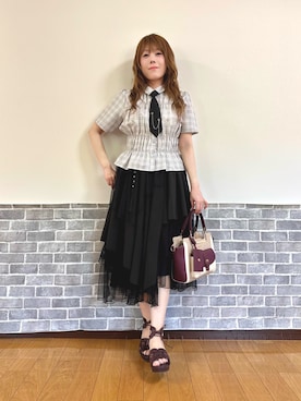 まりさん（レディース・157cm）の夏コーディネート