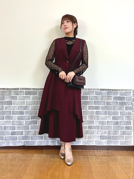 「アイテム（バレッタ/ヘアクリップ）」を使った、まりさん（レディース・157cm）の夏コーディネート