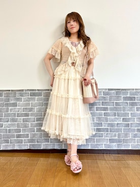 「axes femme（アクシーズファム）のアイテム」を使った、まりさん（レディース・157cm）の夏コーディネート