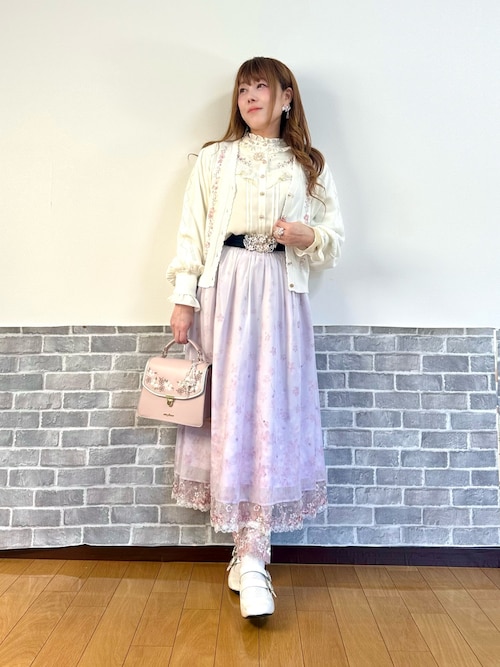 桜刺繍配色デザインボストン（ボストンバッグ）｜axes femme