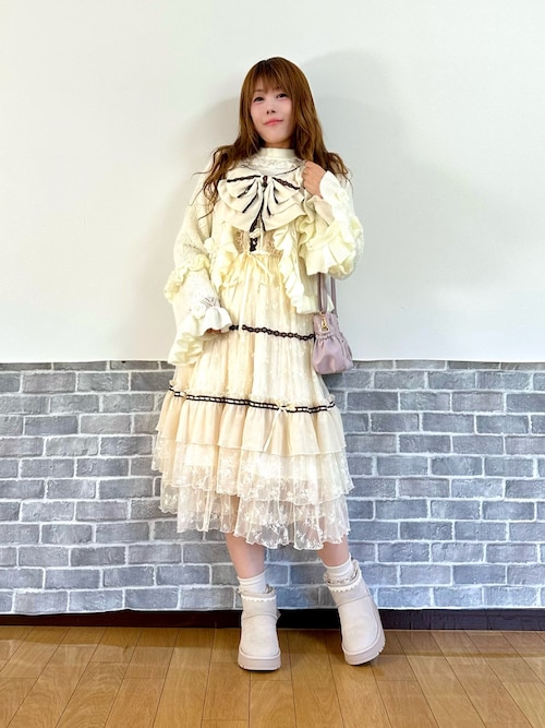 Acka エーシーケーエー　フリルハンドニットカーディガン frill hand knit cardigan – Acka online store