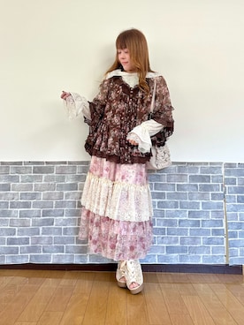 「myu:loret（ミュウロレット）のアイテム」を使った、まりさん（レディース・157cm）の春コーディネート