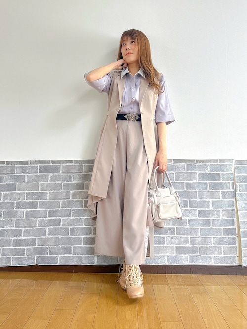 プリーツフィッシュテールジレ（ベスト）｜axes femme（アクシーズ