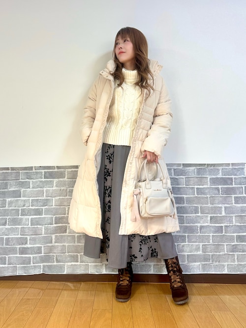 セール】シェイプ切替ロングダウンコート（ダウンジャケット/コート