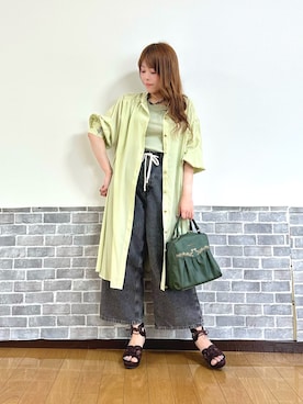 「axes femme（アクシーズファム）のアイテム（アクセサリー）」を使った、まりさん（レディース・157cm）の夏コーディネート