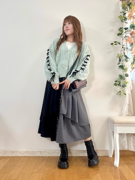 「ミントグリーン」｜まりさん（レディース・157cm）の秋コーディネート