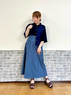まりさん（レディース・157cm）の夏コーディネート
