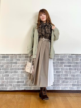 まりさん（レディース・157cm）の冬コーディネート