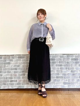 「アイテム（トートバッグ）」を使った、まりさん（レディース・157cm）の夏コーディネート