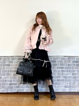 「アイテム（ピーコート）」を使った、まりさん（レディース・157cm）の秋コーディネート