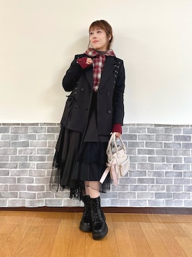 「アイテム（ブルゾン）」を使った、まりさん（レディース・157cm）の秋コーディネート