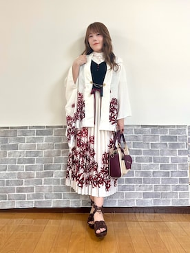 「アイテム（タンクトップ）」を使った、まりさん（レディース・157cm）の夏コーディネート