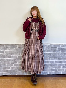 「axes femme（アクシーズファム）のアイテム（ベルト）」を使った、まりさん（レディース・157cm）の秋コーディネート