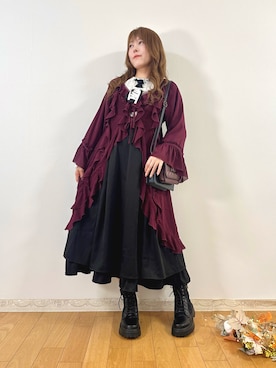 「アイテム（ワンピース/ドレス）」を使った、まりさん（レディース・157cm）の秋コーディネート