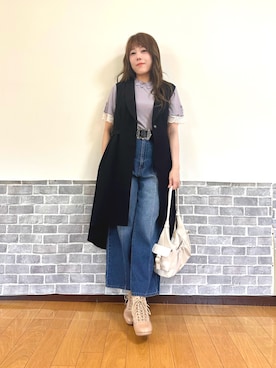 「アイテム（トートバッグ）」を使った、まりさん（レディース・157cm）の夏コーディネート