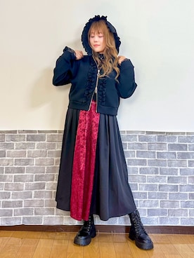 「axes femme（アクシーズファム）のアイテム（ブーツ）」を使った、まりさん（レディース・157cm）の秋コーディネート