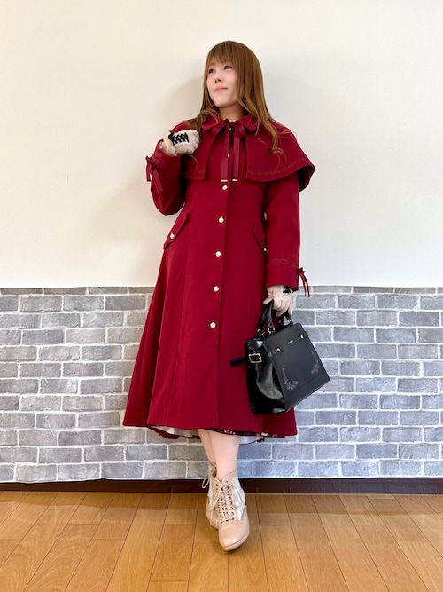 ケープセットバッスルコート（ダッフルコート）｜axes femme