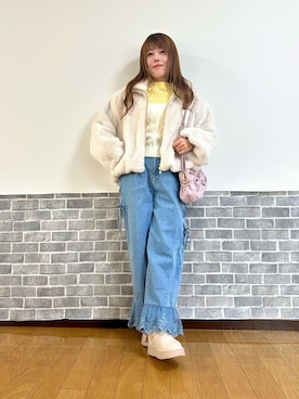 「アイテム（その他アウター）」を使った、まりさん（レディース・157cm）の秋コーディネート