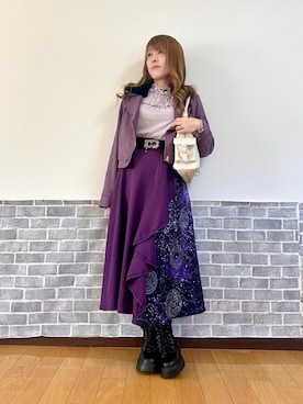 「アイテム（ダッフルコート）」を使った、まりさん（レディース・157cm）の冬コーディネート