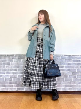 「アイテム（その他アウター）」を使った、まりさん（レディース・157cm）の秋コーディネート