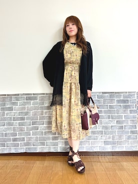 axes femme（アクシーズファム）の「ビスチェ切替チュール重ね