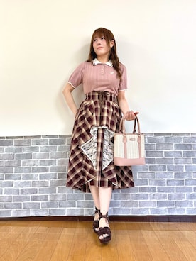 「アイテム（タンクトップ）」を使った、まりさん（レディース・157cm）の夏コーディネート