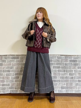 まりさん（レディース・157cm）の秋コーディネート