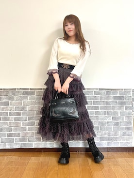 「秋」｜「アイテム（ブーツ）」を使った、まりさん（レディース・157cm）の秋コーディネート