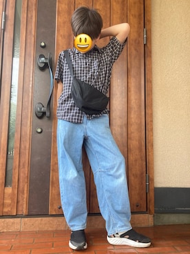 「GLOBAL WORK（グローバルワーク）のアイテム」を使った、ys2014さん（メンズ・153cm）の夏コーディネート