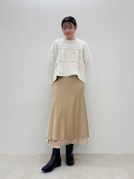 増田恵佳さん（レディース・160cm）の秋コーディネート