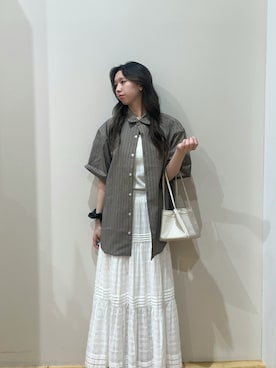 「アイテム（スカート）」を使った、yuhiさん（レディース・159cm・10代）の夏コーディネート