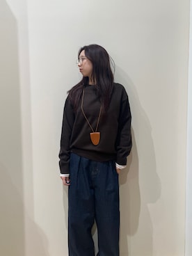 「アイテム（メガネ）」を使った、yuhiさん（レディース・159cm）の秋コーディネート