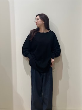 「アイテム（メガネ）」を使った、yuhiさん（レディース・159cm）の秋コーディネート