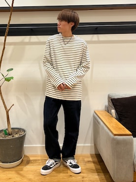「Lee（リー）のアイテム」を使った、しまだわたるさん（メンズ・168cm）の夏コーディネート