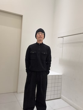 「アイテム（ニットキャップ/ビーニー）」を使った、harahirotaka1123さん（メンズ・162cm・20代）の秋コーディネート