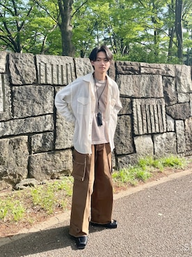 「foot the coacher（フットザコーチャー）のアイテム（ローファー）」を使った、　たかさん（メンズ・172cm）の春コーディネート