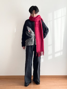 「SHINYAKOZUKA（シンヤコヅカ）のアイテム（ジャケット/アウター）」を使った、　たかさん（メンズ・172cm）の冬コーディネート