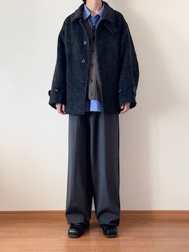 「スクエアトゥ」｜「アイテム（ブルゾン）」を使った、　たかさん（メンズ・172cm）の冬コーディネート
