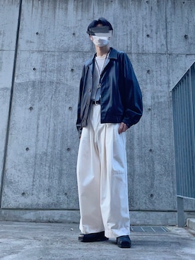 「ごきげんウィーク」｜「アイテム（ブルゾン）」を使った、　たかさん（メンズ・172cm）の春コーディネート