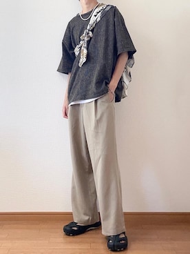 「アイテム（サンダル）」を使った、　たかさん（メンズ・172cm）の夏コーディネート