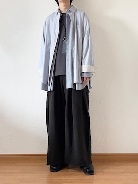 「SHINYAKOZUKA（シンヤコヅカ）のアイテム（スウェットパンツ）」を使った、　たかさん（メンズ・172cm）の冬コーディネート