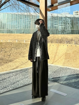 「SHINYAKOZUKA（シンヤコヅカ）のアイテム（スウェットパンツ）」を使った、　たかさん（メンズ・172cm）の春コーディネート