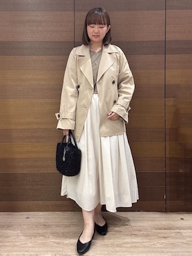 「INDIVI（インディヴィ）のアイテム」を使った、yumeさん（レディース・159cm）の春コーディネート